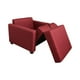 thumbnail image 2 of Sofa Cama Multifuncional Un Cuerpo Lino Rojo, 2 of 3