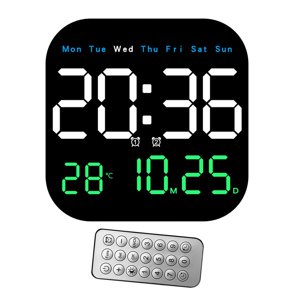 Genérico - Reloj Despertador Digital Reloj De Mesa Configuración De Alarma Dual Para El Hogar Dormitorio Mesita De Noche 3 Colores