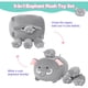 thumbnail image 3 of Peluche Elefante PEACH CAT 5en1 40cm Familia de Peluches, 3 of 3