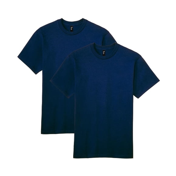 Camiseta Gildan Hammer para adulto, paquete de 2, estilo GH000, 4XL, azul marino oscuro (paquete de
