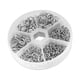 thumbnail image 5 of Kit De Anillos De Llavero De Hierro Llaveros Redondos De Doble Bucle Llaveros DIY Blanco K, 5 of 5
