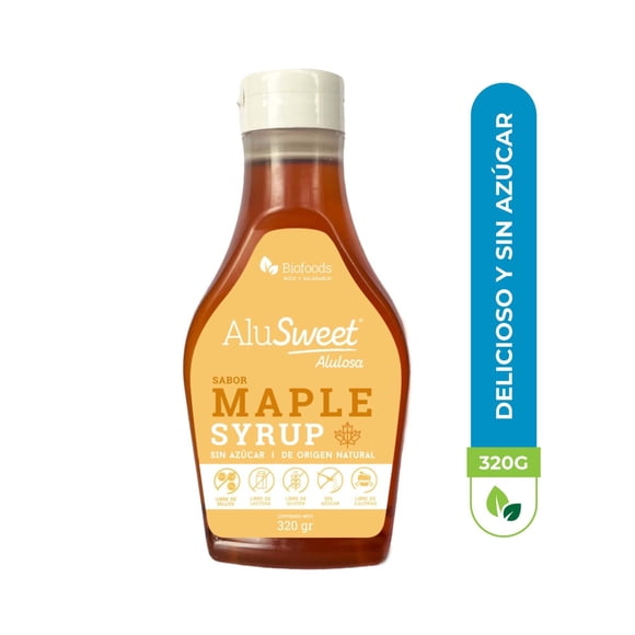 Jarabe Líquido Maple Sin Azúcar Botella, 320 g