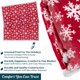 thumbnail image 5 of Manta PAVILIA con forma de copo de nieve rojo de Navidad, 150 x 200 cm, 5 of 9