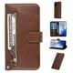 thumbnail image 1 of Funda con Cremallera para Samsung Galaxy S20 5G, Carcasa Cartera de Cuero PU con Soporte y Tarjetero, 1 of 5