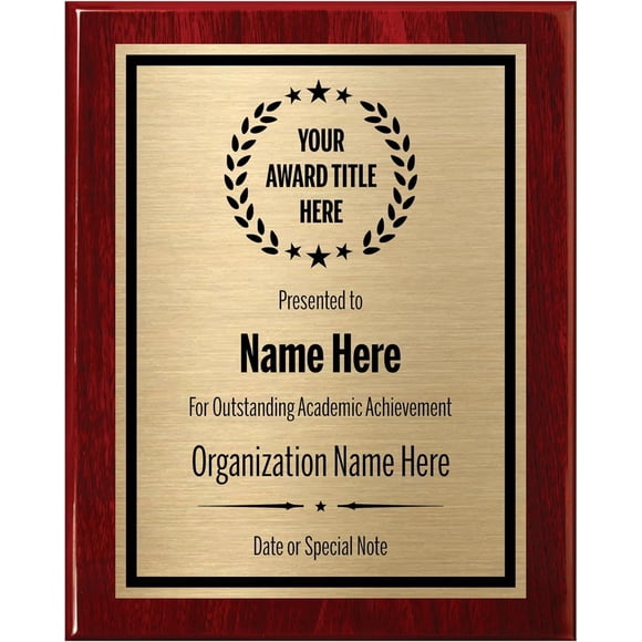 Placas de premio Awards4U personalizadas, grabadas y personalizadas