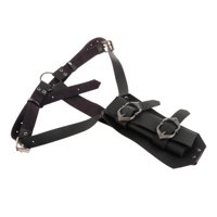 Magideal - Vaina De Guerrero Medieval, Accesorios Para Disfraz De Cosplay, Soporte De Cuero Pu Para Ropera, Correa De Hombro Ajustable Para Espectáculo En Negro