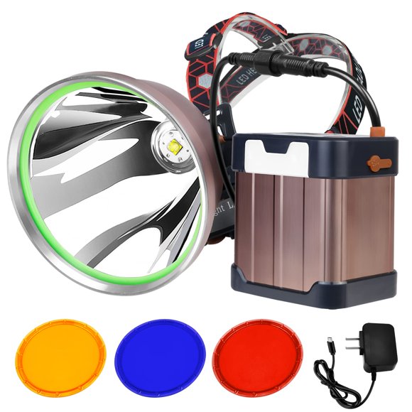 Linterna frontal recargable PINSAI 22000 mAh impermeable LED