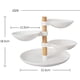 thumbnail image 2 of Soporte para pasteles Plato giratorio de frutas Plato para dulces Estante para refrigerios de té de la tarde para el hogar Estante para pasteles Plato para pasteles creativo Soportes para pasteles, 2 of 7