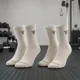 thumbnail image 1 of Calcetines Mujer Deportivos Largos Athena Crew - Crema Moonstone - 8 pares, 1 of 6