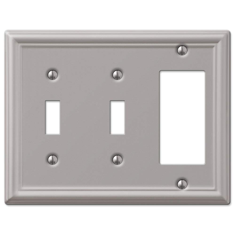 Placa De Pared Amerelle Chelsea Steel Con Doble Palanca O Balancín Individual