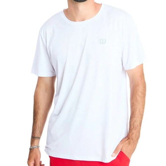 Polera Wilson Poly Blanca Tenis/padel