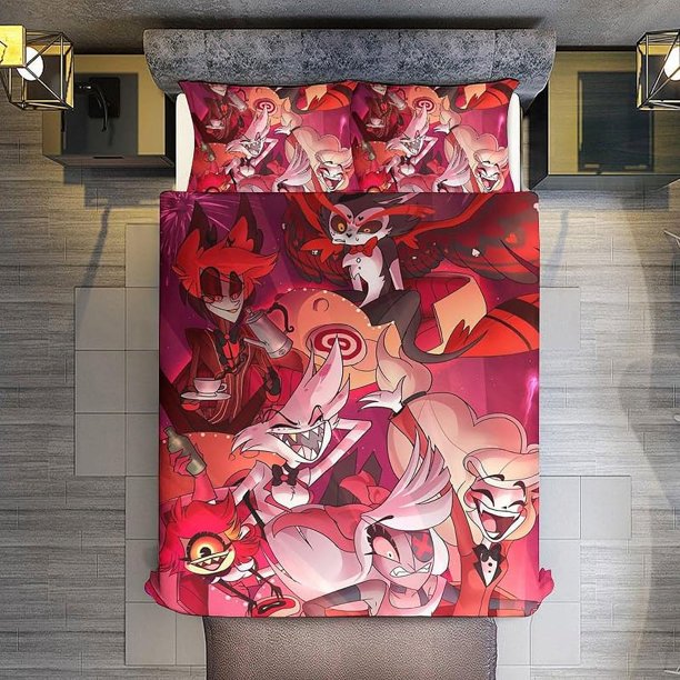 Anime- Cartoo-n Bed- Duvet- Cover Anime -Cartoon- Bedding Sets-3D Lightweight- 3 Piece Comforter Sets 1 Duvet Cover -and 2 Pillow -Shams for Kids Boys Girl 7990""