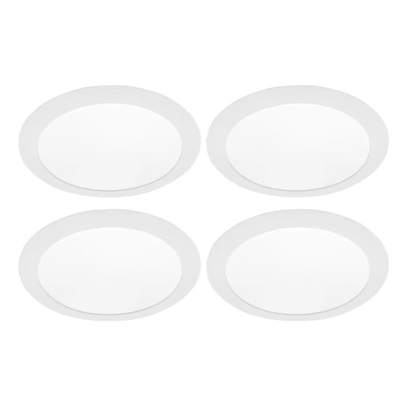 Pack 4 Panel Led Foco Plafón Backlite Emb Redondo 18w 6500k Blanco