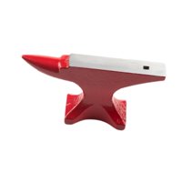 Magideal - Yunque De Cuerno Yunque Forjado Base Estable Fabricación De Joyas Formación Corrección De Anillos Herramienta De Reparación Yunque De Hierro Fundido Rojo