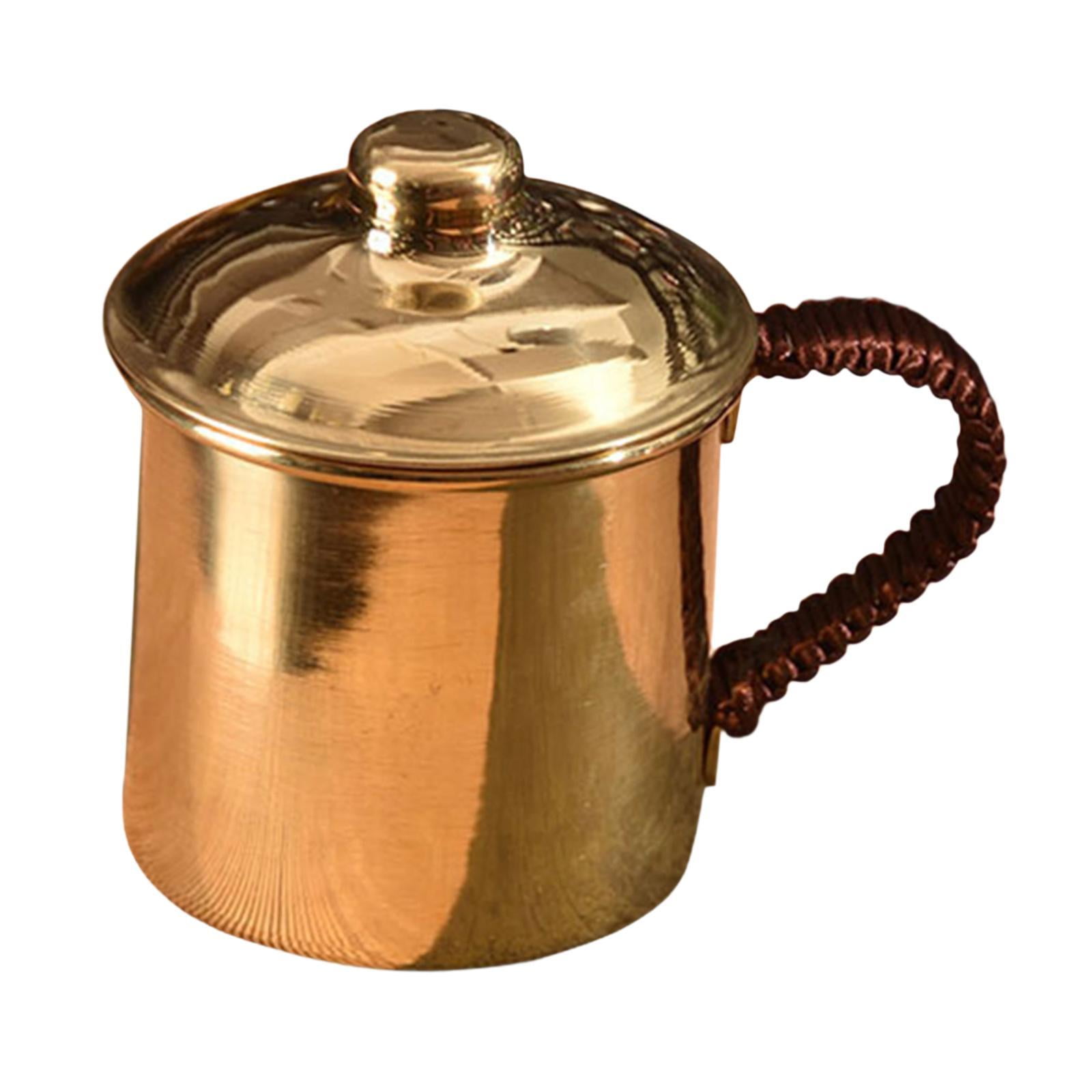 Magideal - Taza De Cobre Puro Hecha A Mano, Taza De Café De Cobre, Artículos Para Beber, Fácil De Llevar, Regalos De Cumpleaños, Taza De Té Espesa Para Agua Fría B