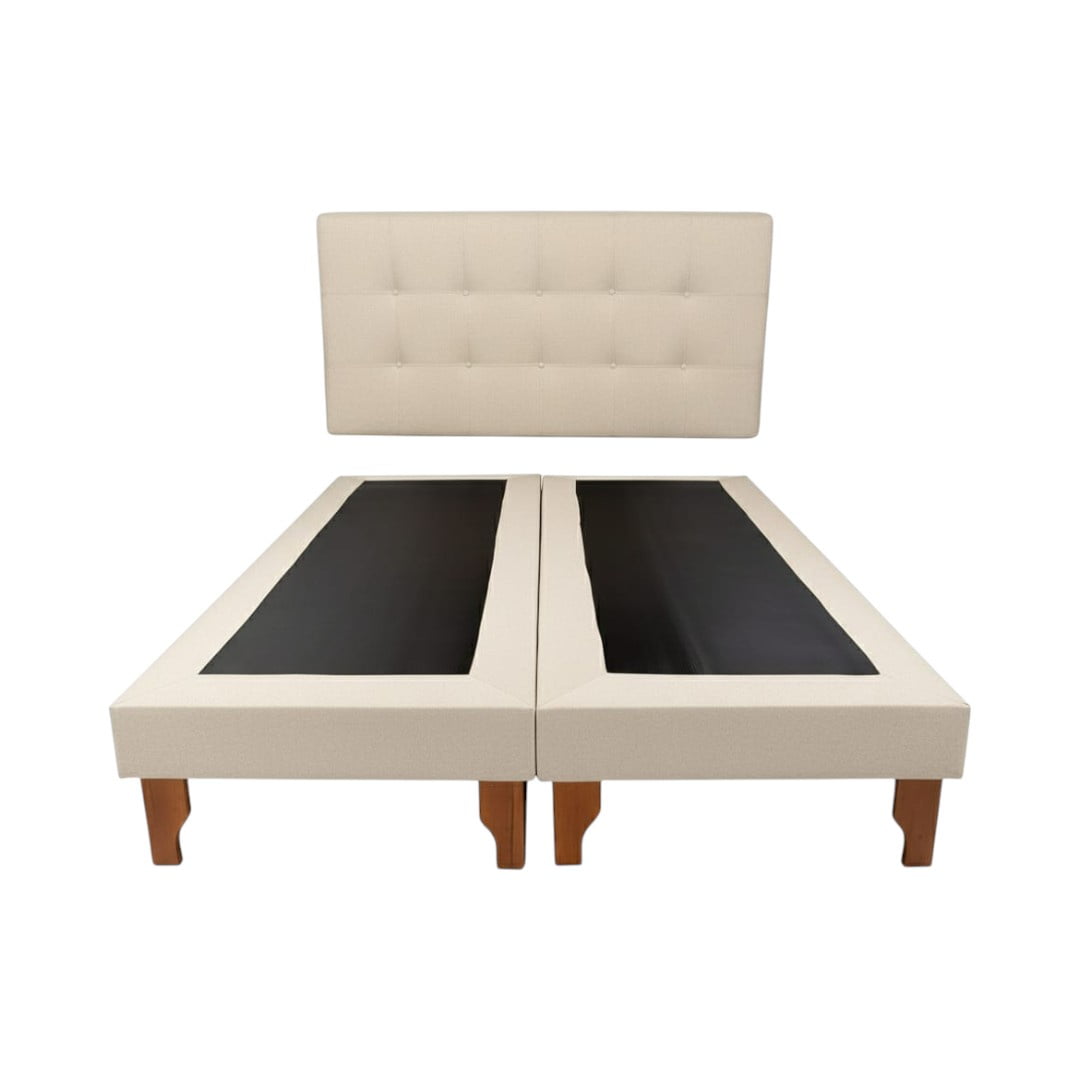 Diseños Valestrini - Cama King Lino Crudo