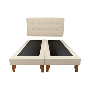 Diseños Valestrini - Cama Dos Plazas Lino Crudo