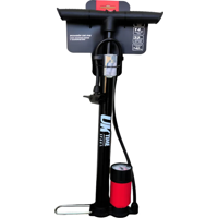 Genérico - Inflador De Pie Uk Time Con Acumulador + Manómetro Y Aguja Negro