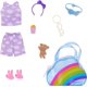 thumbnail image 1 of Bolso moderno Barbie Premium Rainbow Cloud con pijama y tacón, 1 of 6