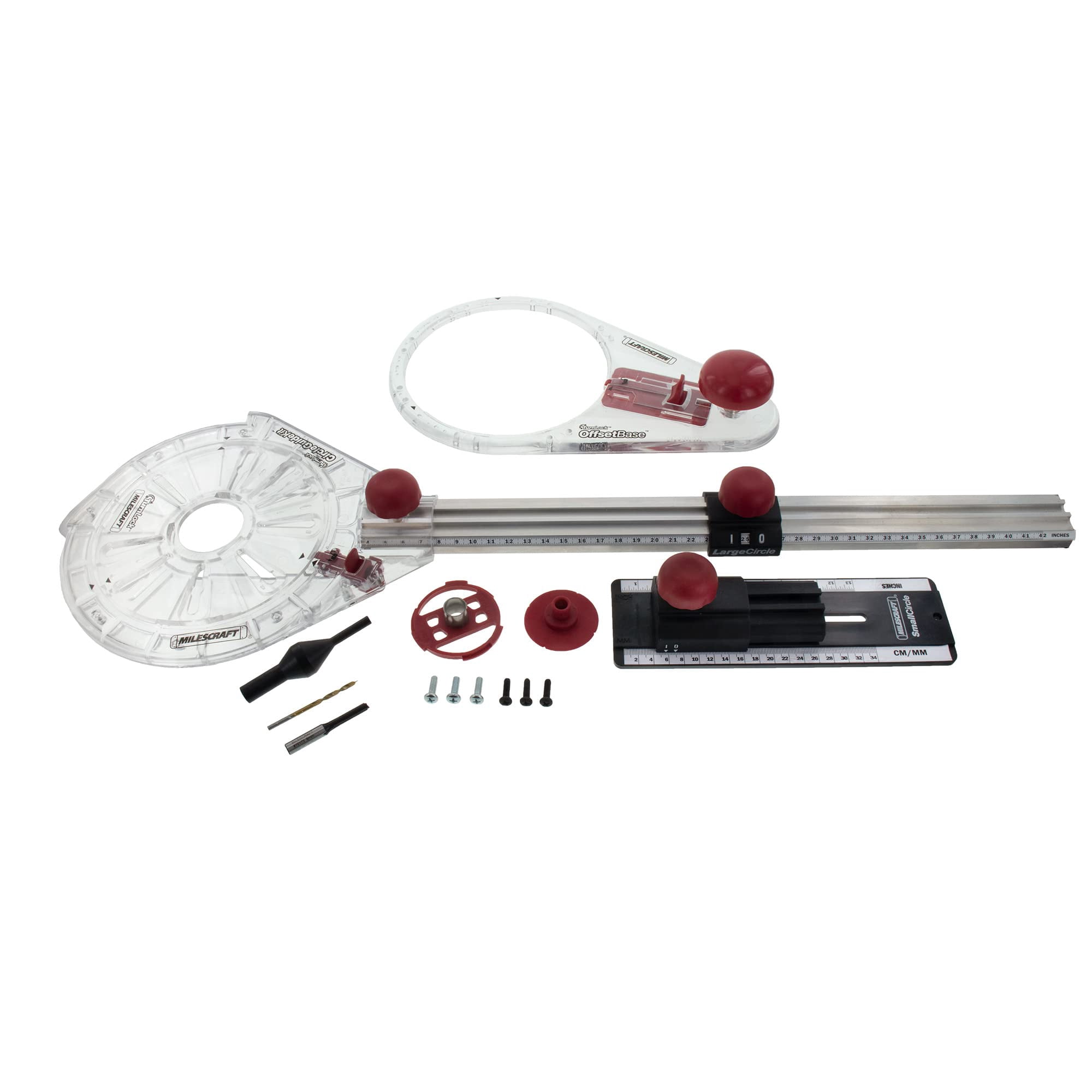 Kit De Guía Circular Milescraft 1219 Para Cortar Círculos Con Fresadora