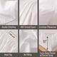 thumbnail image 3 of Juego de sábanas BC BELLA COTERIE Luxury Bamboo Viscosa King White, 3 of 7