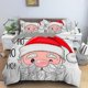 thumbnail image 1 of Christmas bedding set3D printed Santa Claus duvet cover set King Queen single double size kids bedding set no bed eet-, 1 of 5