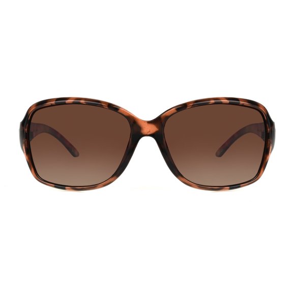 Lentes Foster Grant Mujer Cuadradas Oversize Tortuga Marrón