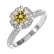 thumbnail image 1 of Anillos de Moissanita de Oro Blanco de 18K de 1 Quilate para Mujer Regalo Color D VVS1 Anillos de Diamante Anillos de Plata Esterlina S925 Joyería Anillos de Compromiso de Moissanita con Certificado, 1 of 8