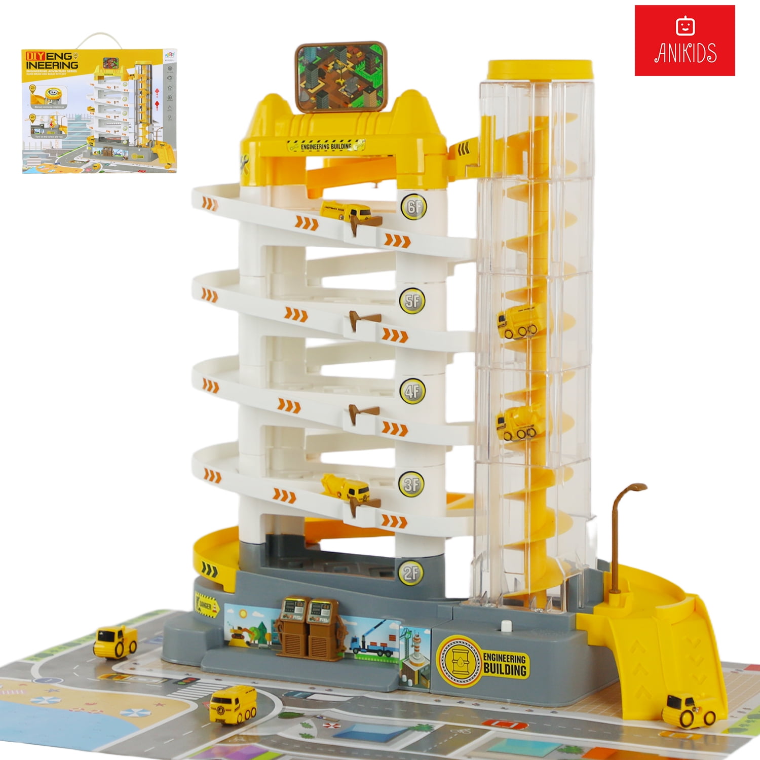 Anikids - Pista De Autos Bighouse Electrica Juguete Niños Engineering