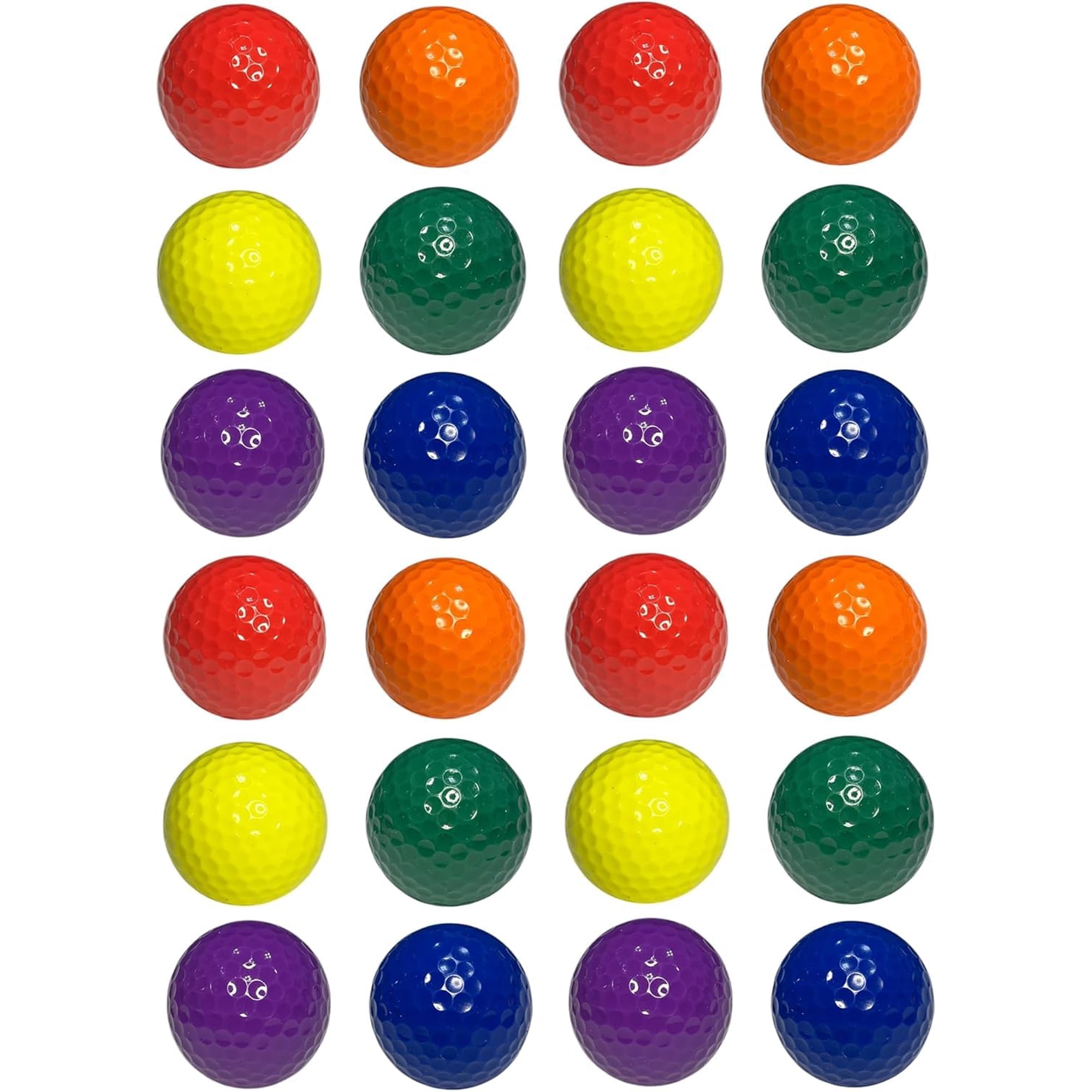 Pelotas De Golf En Miniatura Infusion, Paquete De 24, Colores Surtidos