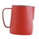 thumbnail image 5 of jarra de café con leche de acero inoxidable espuma leche jarra jarra 600 ml rosa roja, 5 of 5