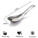 thumbnail image 2 of Xiao Hua Cuchara de Acero Inoxidable Juego de 6 Piezas Cuchara China Pulido Espejo Cuchara Asiática Adecuada para Caldo Postre cereal miso Tailandés Fideos Lamian, 2 of 4