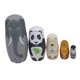 thumbnail image 4 of 5 Unids/set Lindo Elefante Panda Animal Madera Rusa Matryoshka Mu?ecas Anidadas, 4 of 5