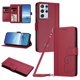 thumbnail image 1 of Funda Cartera Trébol para Samsung Galaxy S21 Ultra con Ranuras Tarjetas y Carga Inalámbrica Rojo, 1 of 6