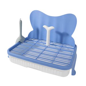 Ioensy - Almohadilla De Orina Para Inodoro De Perro, Herramienta De Entrenamiento, Impermeable, Resistente Y A Prueba De Fugas Para Perros Y Gatos, 47 Cm, Azul, 14 Mm