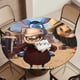thumbnail image 5 of El pequeño rey león 2-theme Fitted Round Tablecloths Elastic Edged Table Covers Waterproof Table Cloth for Kitchen Holiday Party Tables Decor 120cm, 5 of 6