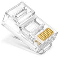 Gen - 25X Conector Rj45 Cat5 Cable Utp Conector Red Internet Lan Multicolor