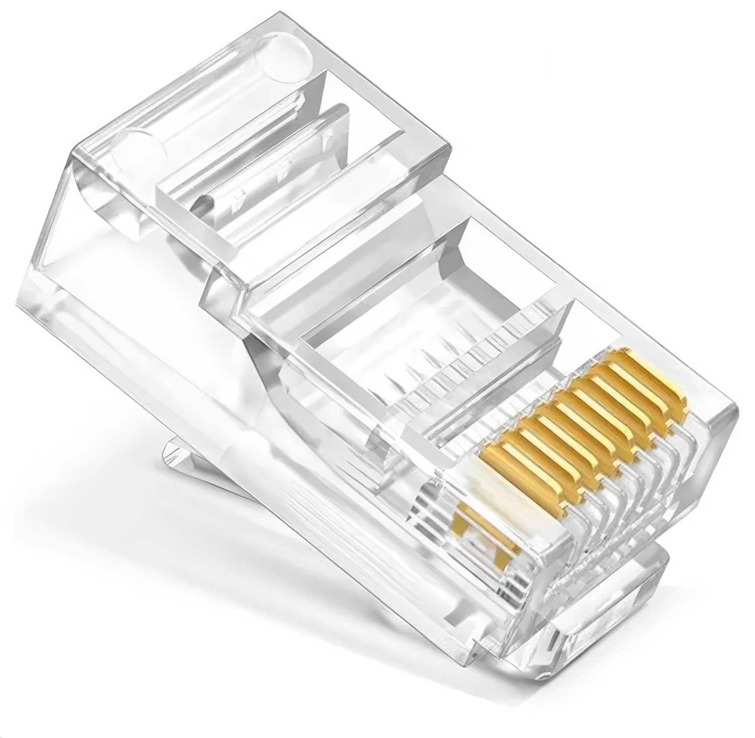 Gen - 10X Conector Rj45 Cat5 Cable Utp Conector Red Internet Lan Multicolor