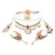 thumbnail image 3 of Damas De Novia Traje Del Partido De Aretes Collar De La Joyería De La Mano Casco Rojo De La Rosa, 3 of 3