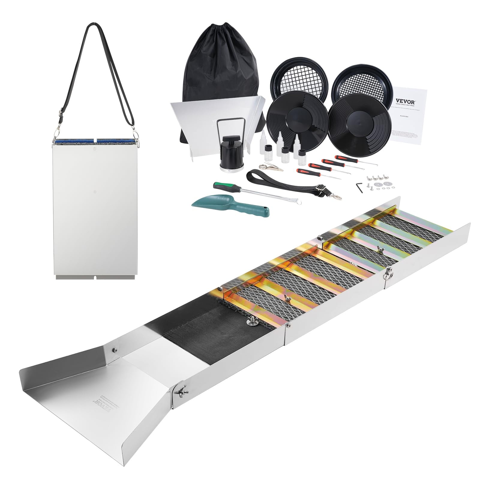 Kit De Barrido Dorado Vevor Caja De Esclusa Completa Con Accesorios