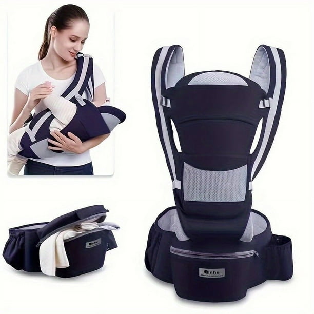 Ergonomic Carrier for Newborns & Infants: 0-36 Months, 3-in-1 Front Facing Kangaroo Baby Wrap Sling