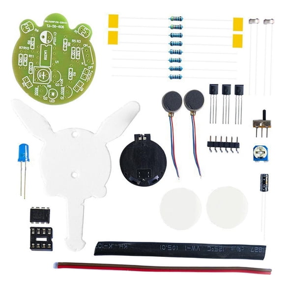 Kit de luciérnaga sensible a la luz, práctica de soldadura con luz de respiración para principiantes, kit electrónico DIY, robot móvil para la escuela