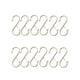 thumbnail image 3 of Ganchos en forma de S de Metal para colgar, 12 Uds., 3,6 pulgadas, resistentes al óxido, multiusos con hebilla, ganchos para armario, perchas, sombrer Plata, 3 of 5