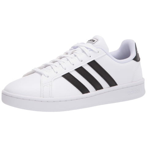 Zapatos Adidas Grand Court Para Mujer, Blanco/Negro/Blanco, Talla 10.5