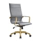 thumbnail image 1 of Silla de oficina LeisureMod Harris con respaldo alto con tapicería de cuero, 1 of 6