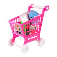 Magideal - Juego De Carrito De Compras Para Niños Con Accesorio De Juego De Simulación, Regalos De Cumpleaños De San Valentín Para Niñas Y Niños De 3, 4, 5 Y 6 Rosa