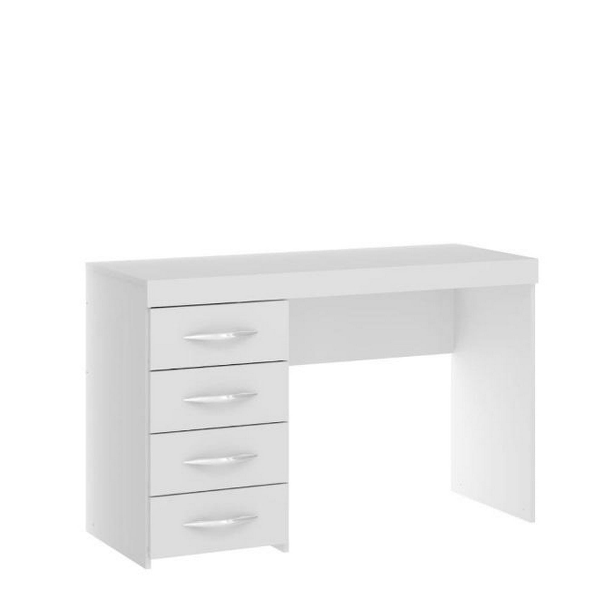 Tododescuento - Escritorio 4 Cajones Blanco Mdf , Dormitorio, Mueble