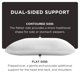 thumbnail image 5 of Almohada Tempur-Pedic TEMPUR-Symphony estándar, paquete de 2, blanca, 5 of 9