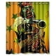 thumbnail image 1 of Cortina de ducha optimizada de pesadilla de muertos vivientes, juego de cortina de baño con ganchos, tamaño 66 x 72 pulgadas, 1 of 3