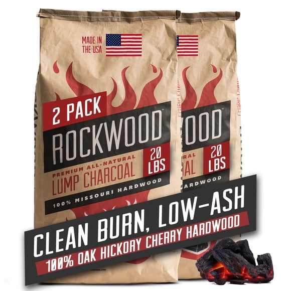 Barbacoa Charcoal Rockwood Premium de madera de roble, nogal y cerezo